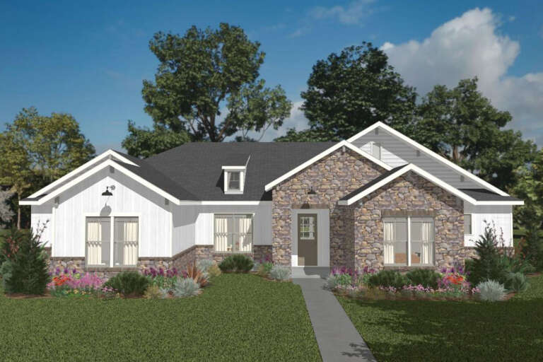 House Plan House Plan #34647 Front Elevation 
