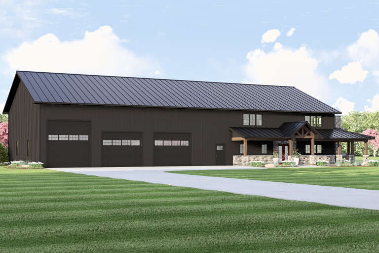 House Plan House Plan #34648 Angled Front Elevation