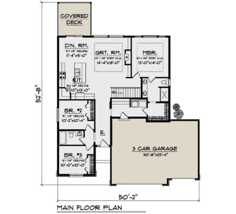 House Plan House Plan #34652 Drawing 1