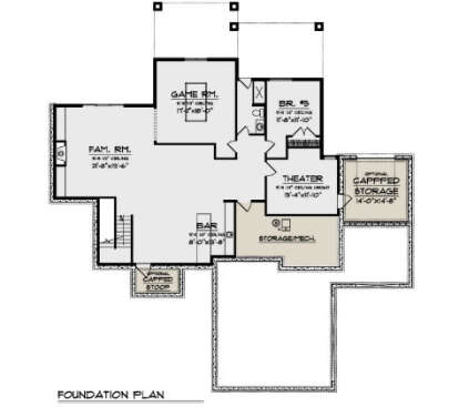 Basement for House Plan #1020-00419