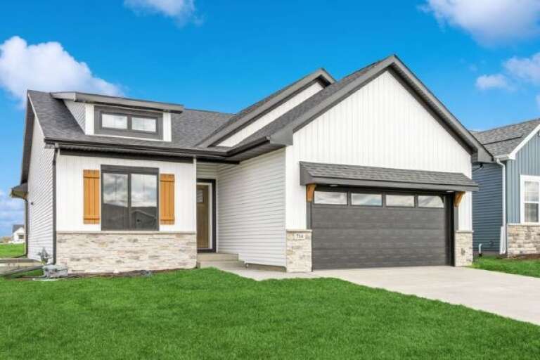 House Plan House Plan #34659 Angled Front Elevation