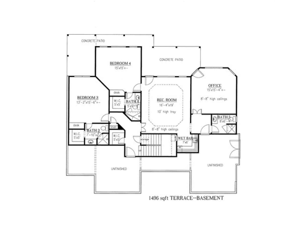 Floorplan 1 for House Plan #286-00009