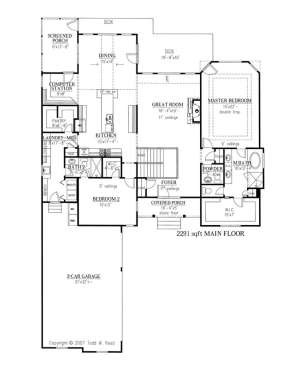 Floorplan 2 for House Plan #286-00009