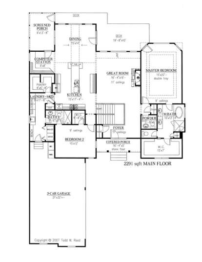 Floorplan 2 for House Plan #286-00009