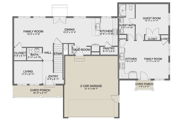 House Plan House Plan #34661 Drawing 1