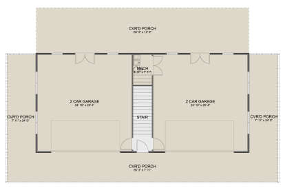 Garage Floor for House Plan #2802-00464