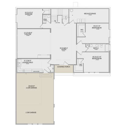 First Floor for House Plan #8768-00160