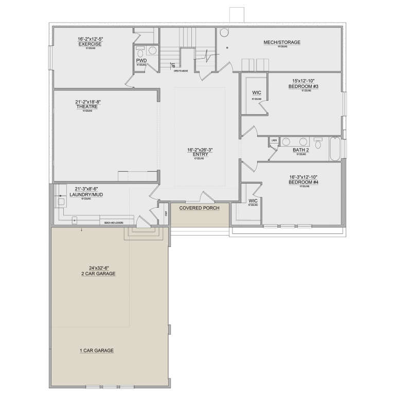 House Plan House Plan #34666 Drawing 1