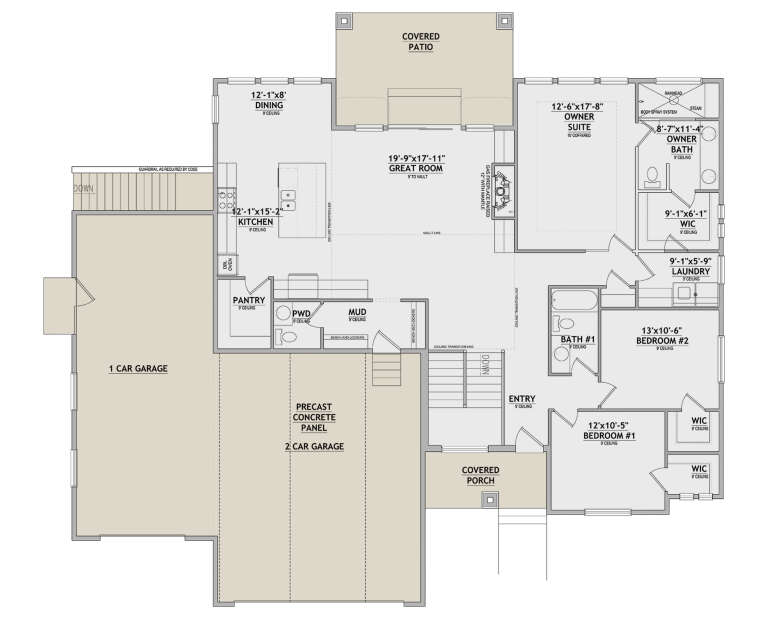 House Plan House Plan #34667 Drawing 1