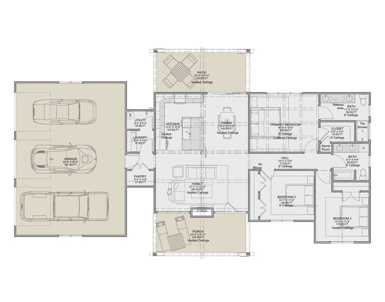 House Plan House Plan #34669 Drawing 1