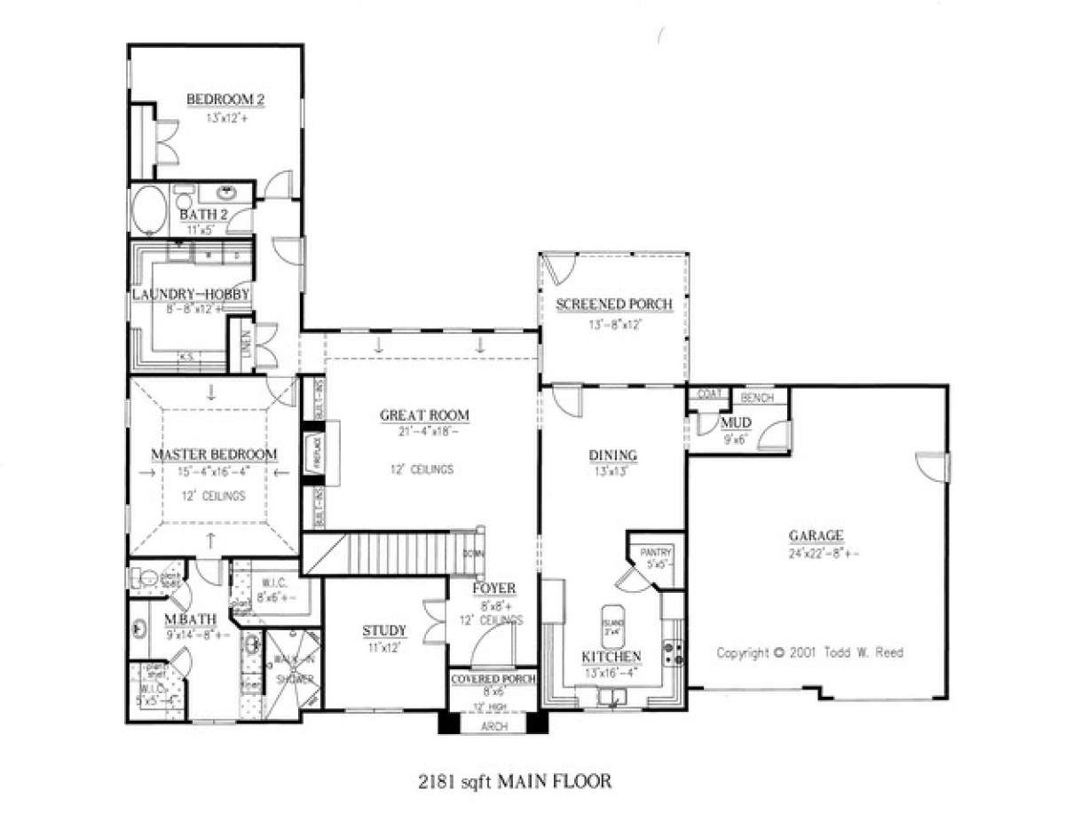 Floorplan 2 for House Plan #286-00010