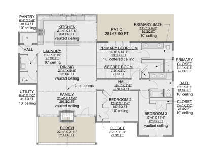 Main Floor for House Plan #7112-00040