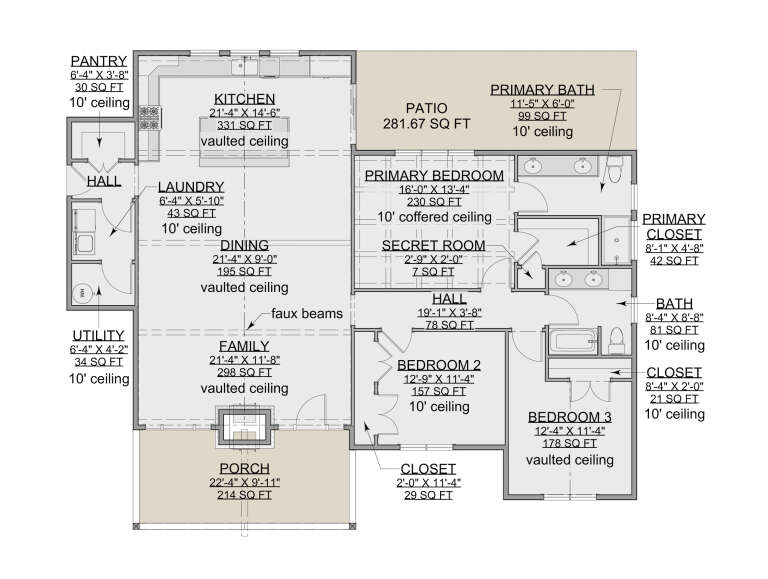 House Plan House Plan #34670 Drawing 1