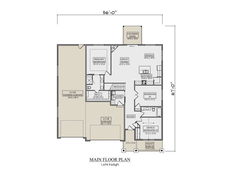 House Plan House Plan #34671 Drawing 1
