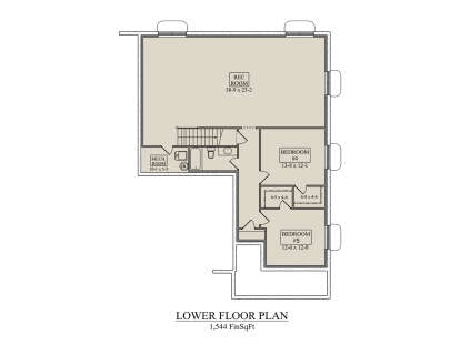 Basement for House Plan #5631-00293