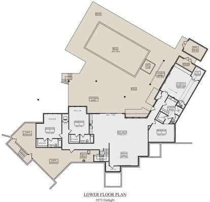 Basement for House Plan #5631-00296