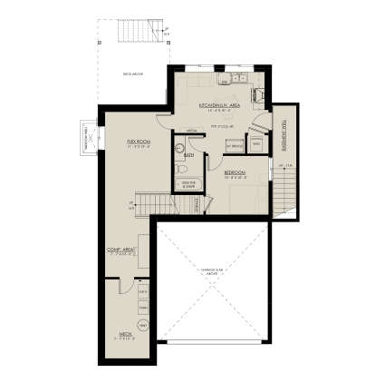 Basement for House Plan #8937-00116