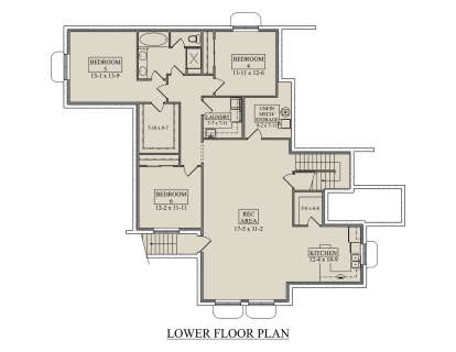 Basement for House Plan #5631-00298