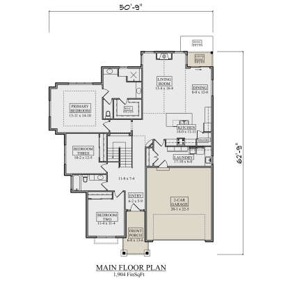 Main Floor for House Plan #5631-00299