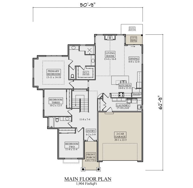 House Plan House Plan #34678 Drawing 1