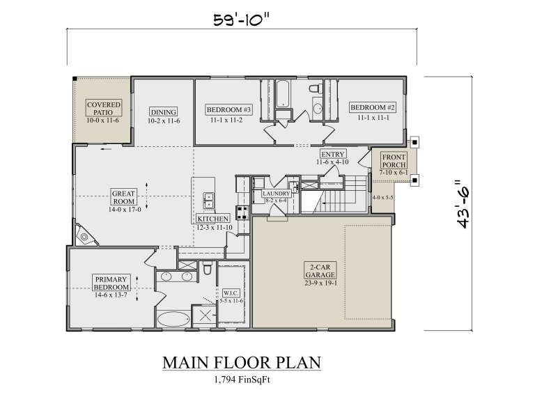 House Plan House Plan #34679 Drawing 1