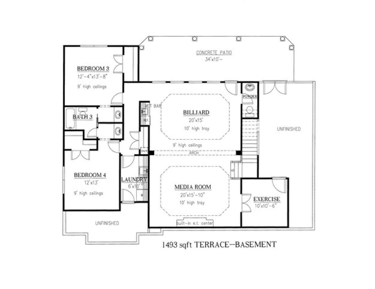 Floorplan 1 for House Plan #286-00011