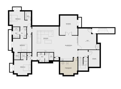 Basement for House Plan #8937-00117