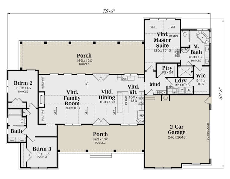 House Plan House Plan #34686 Drawing 1