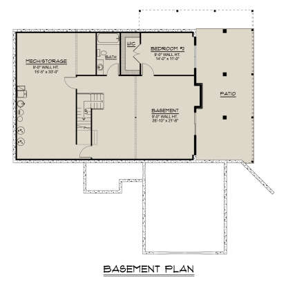 Basement for House Plan #5032-00405