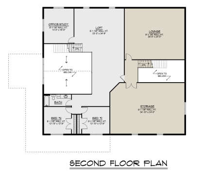 Second Floor for House Plan #5032-00406