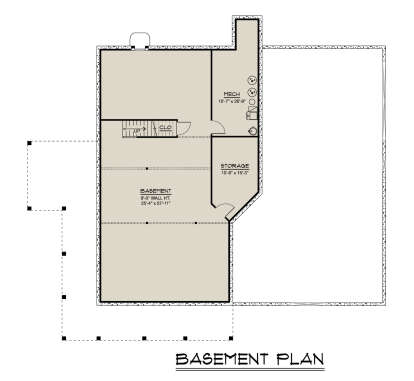 Basement for House Plan #5032-00406