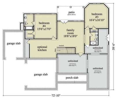 Basement for House Plan #957-00122
