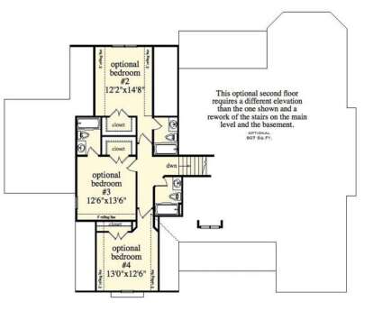 Optional Second Floor  for House Plan #957-00122