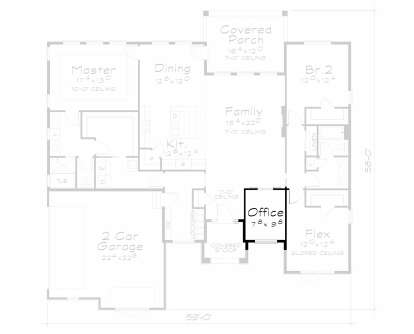 Alternate Main Floor Layout for House Plan #402-01853
