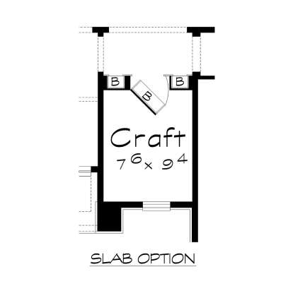 Alternate Main Floor Layout for House Plan #402-01854