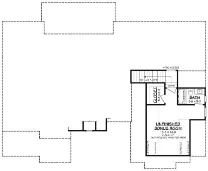 Bonus Room for House Plan #041-00414