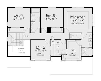 Second Floor for House Plan #402-01855
