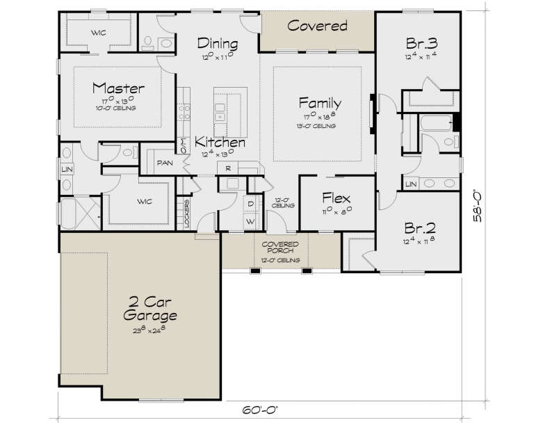 House Plan House Plan #34694 Drawing 1
