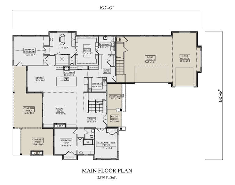 House Plan House Plan #34697 Drawing 1