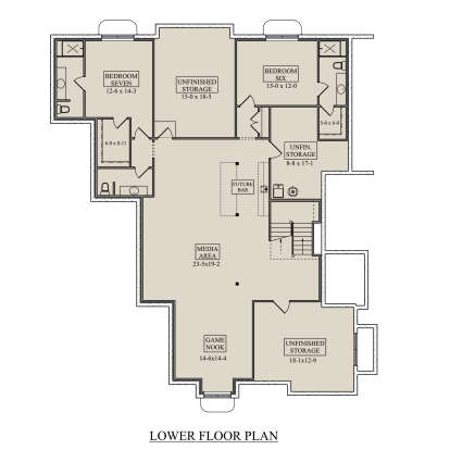 Basement for House Plan #5631-00304