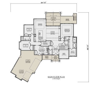 Main Floor  for House Plan #5631-00305