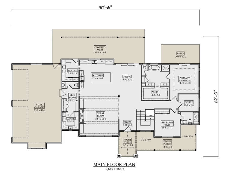 House Plan House Plan #34699 Drawing 1