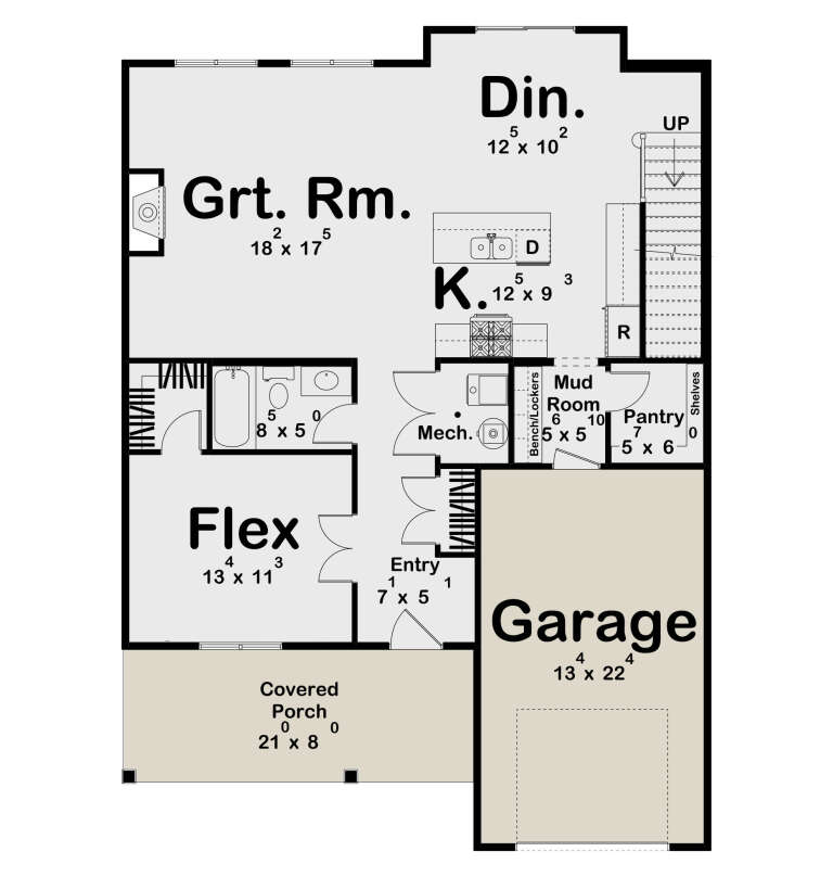 House Plan House Plan #34700 Drawing 1