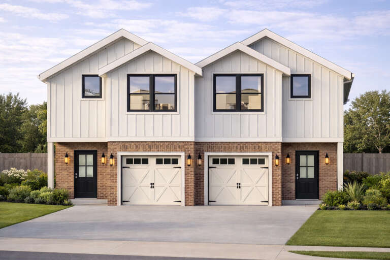 House Plan House Plan #34702 Angled Front Elevation