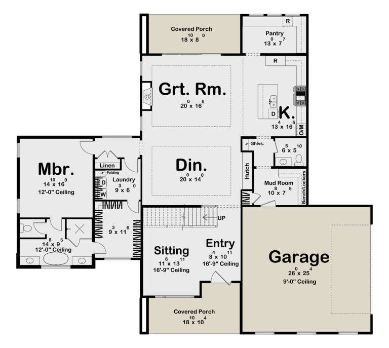 House Plan House Plan #34703 Drawing 1