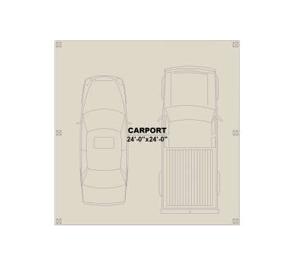 Garage Floor for House Plan #7568-00055