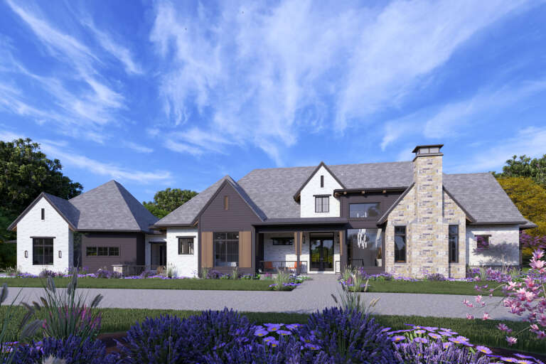 House Plan House Plan #34706 Angled Front Elevation