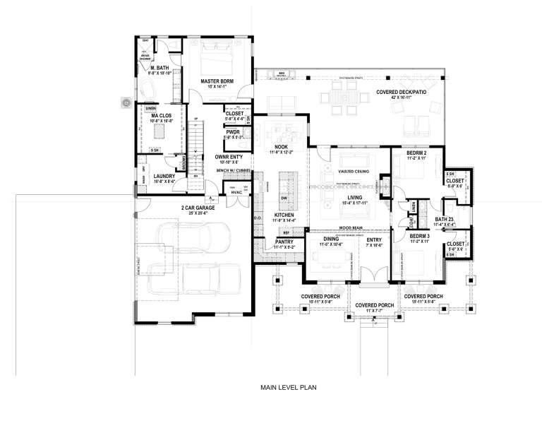 House Plan House Plan #34710 Drawing 1