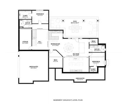 Basement for House Plan #425-00068