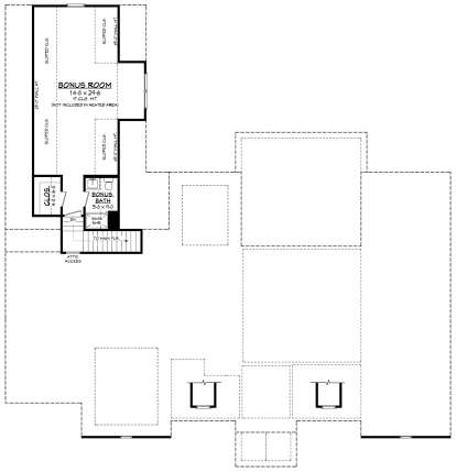Bonus Room for House Plan #041-00415